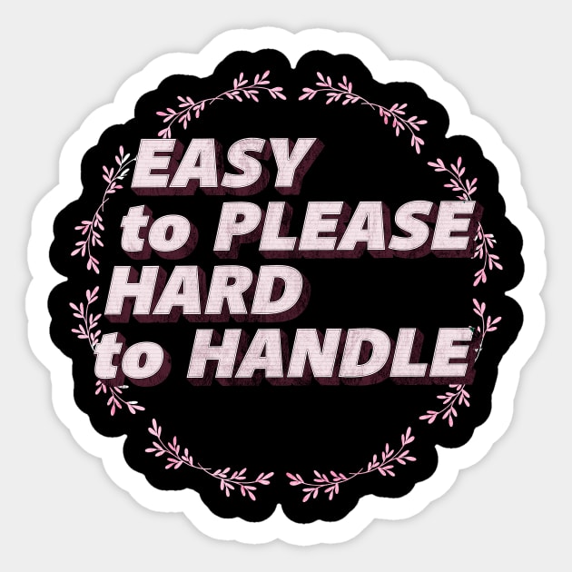 Astrology Enthusiast Gift Scorpio Facts: I'm Easy To Please But Hard To Handle Sticker by Quick Beach